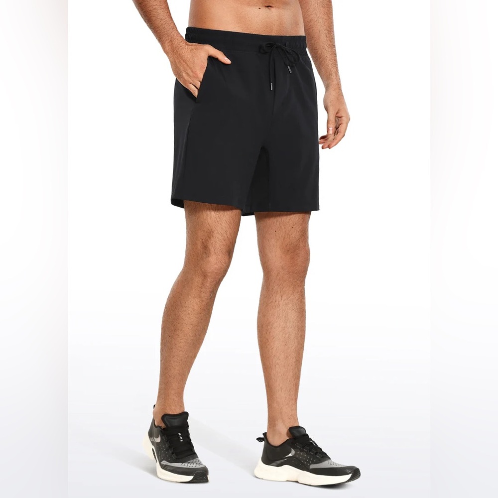 Feathery-Fit Athletic Shorts 5''- Lined